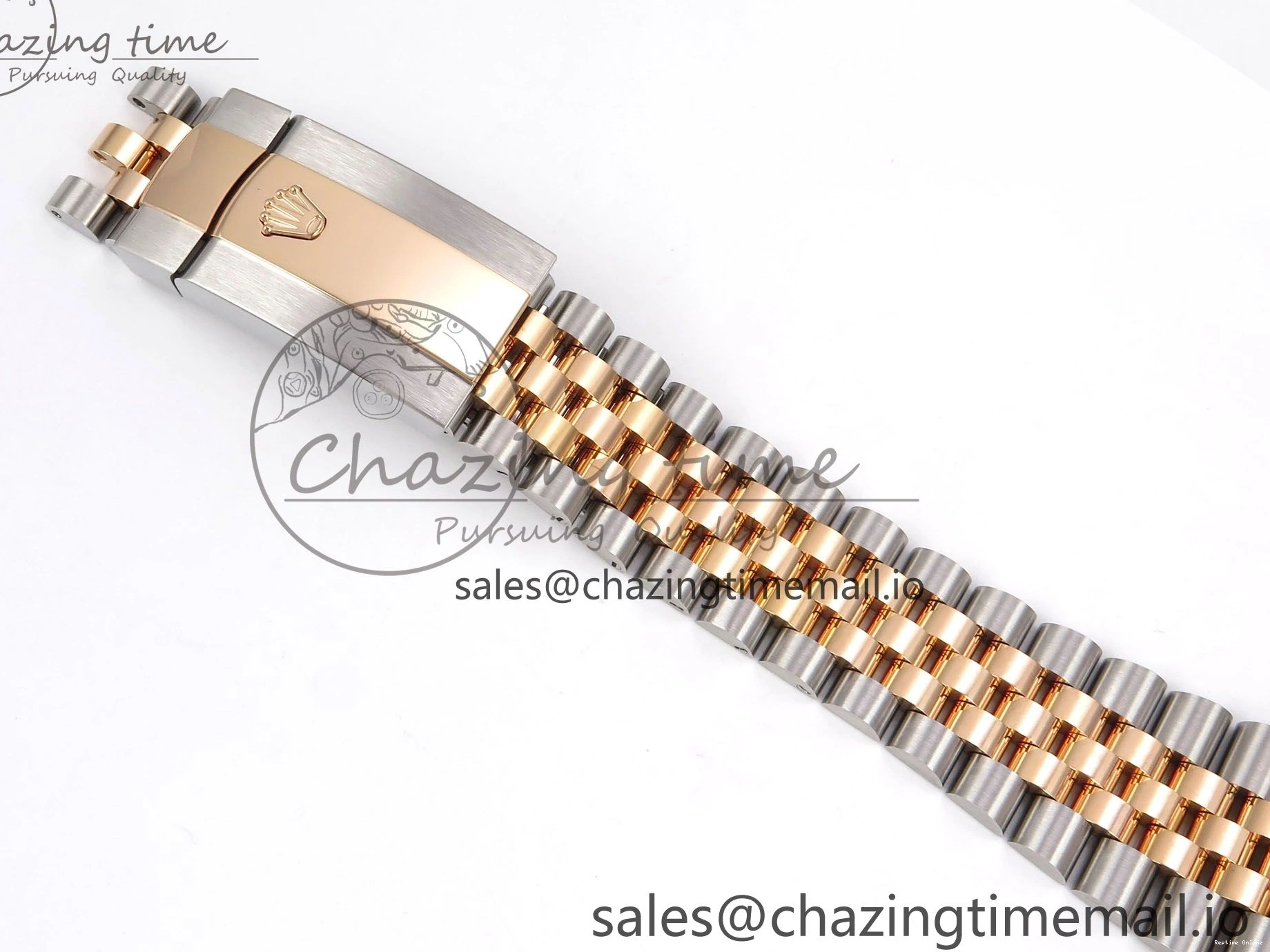 0214 DateJust 41 126331 ARF 1:1 Best Edition 904L Steel Gray Dial Green Roman Marker on SS RG Jubilee Bracelet SH3235（Gain Weight） FastDry 1103